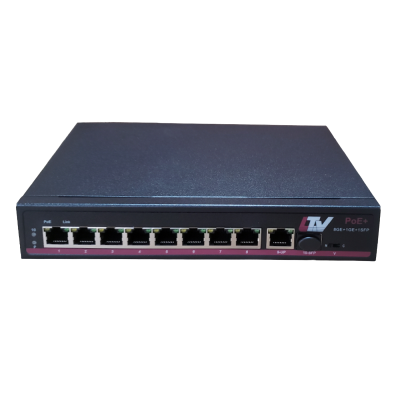 LTV-3S08G2H-P, 8-портовый Ethernet-коммутатор с поддержкой PoE