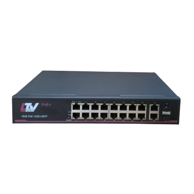 LTV-3S16G4H-P, 16-портовый Ethernet-коммутатор с поддержкой PoE