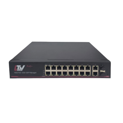 LTV-3S16G2H-MP, 16-портовый управляемый L2+ Ethernet-коммутатор с поддержкой PoE