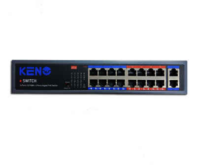 Компактный коммутатор Keno KN-SW1602POE+