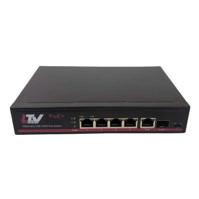 LTV-3S04G2H-P, 4-портовый Ethernet-коммутатор с поддержкой PoE