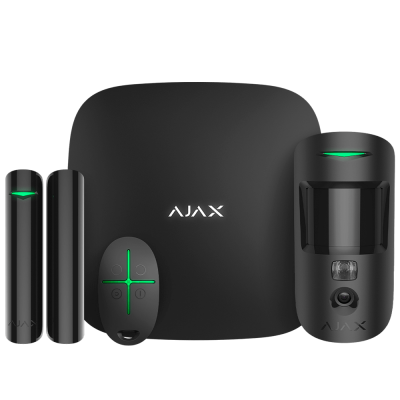 Комплект охранной сигнализации Ajax StarterKit Cam Plus Черный