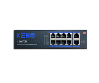 Компактный неуправляемый коммутатор Keno KN-SW802POE+