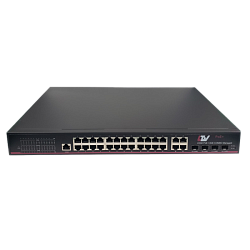 LTV-3S24G4C-MP, 24-портовый управляемый L2+ коммутатор Ethernet с поддержкой POE