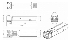 LTV-SFP-1G-LC20-I, промышленный оптический модуль SFP