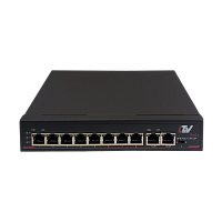 LTV-2S08F2U-P, 8-портовый коммутатор Ethernet с поддержкой PoE