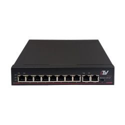 LTV-2S08F2U-P, 8-портовый коммутатор Ethernet с поддержкой PoE