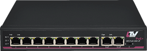 LTV-2S08F2U(G)-P, 8-портовый коммутатор Ethernet с поддержкой PoE