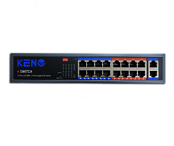Компактный коммутатор Keno KN-SW1602POE+
